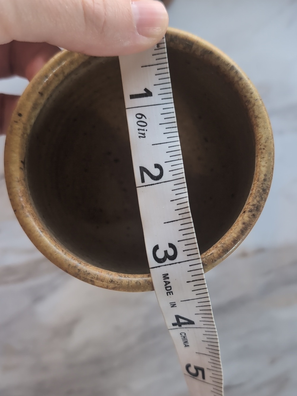 3 Piece Studio Pottery Rustic Glazed Ceramic Goblet/Chalice - Picture 9 of 10